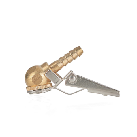 Inflator pump brass valve connector 8mm (clip-on)