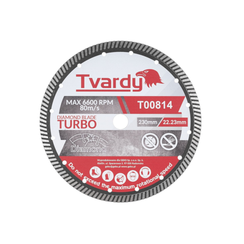 Turbo diamond blade 230x10x22.23mm