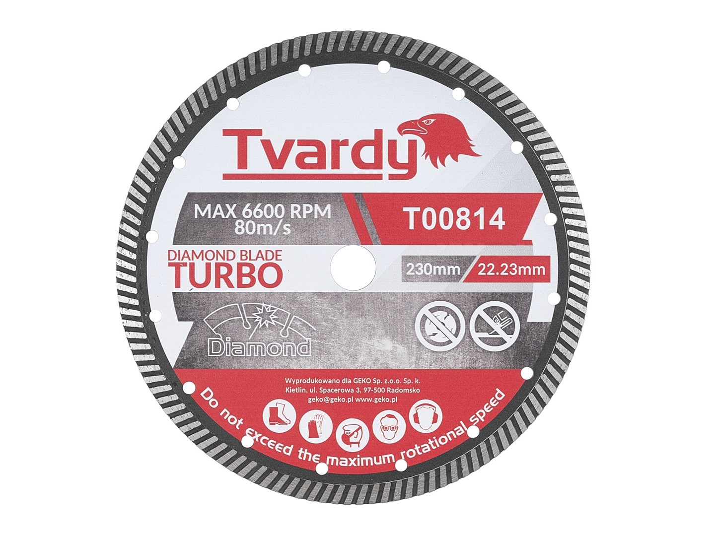 Turbo diamond blade 230x10x22.23mm