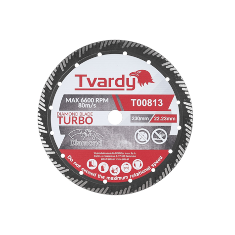 Turbo diamond blade 230x15x22.23mm