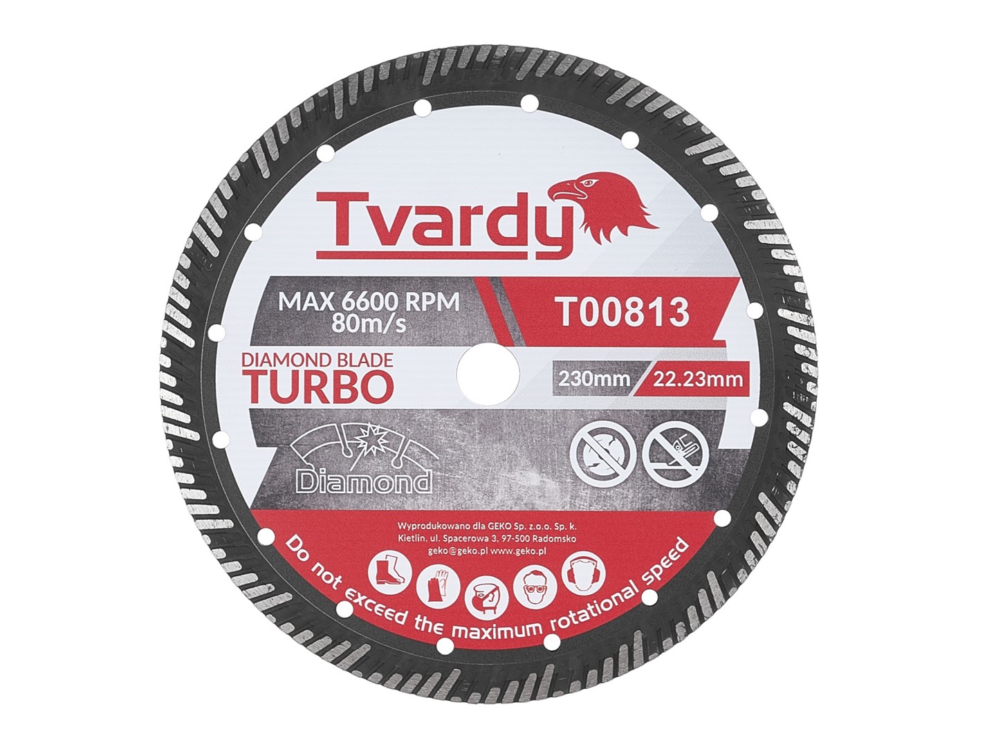 Turbo diamond blade 230x15x22.23mm