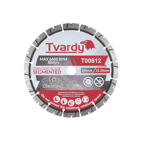 Tarcza diamentowa Segmentowa 230x12x22.23mm PROFI (25)