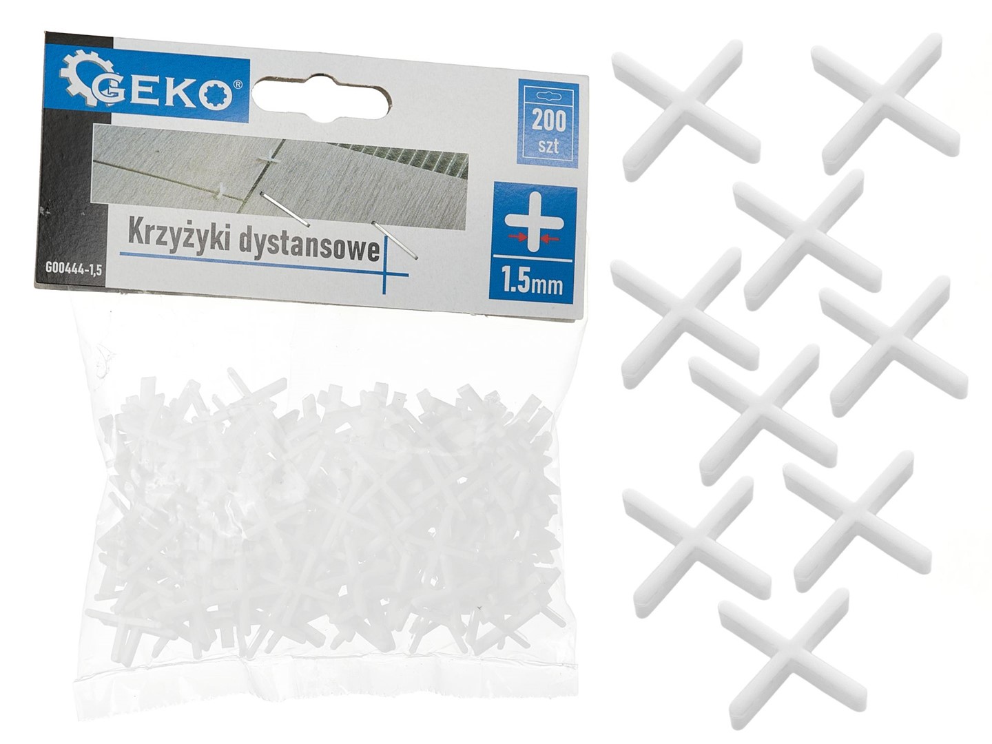 Dištančné krížiky - 1,5 mm - balenie 200 ks (100)