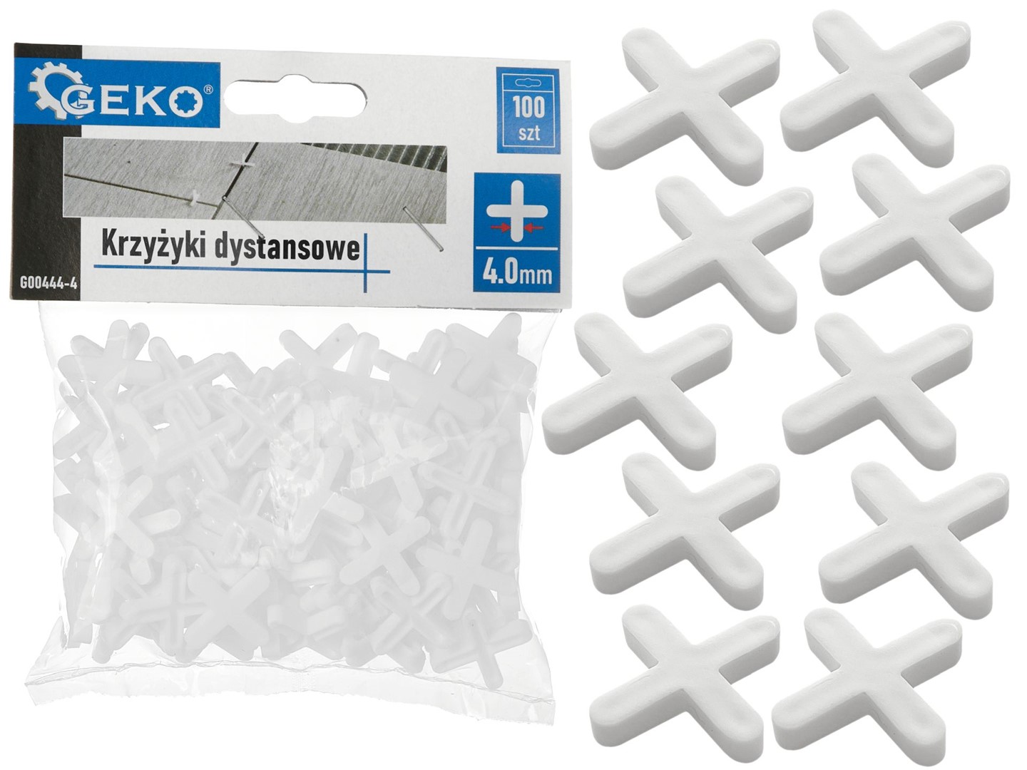 Dištančné kríže - 4,0 mm - balenie 100 ks (100)