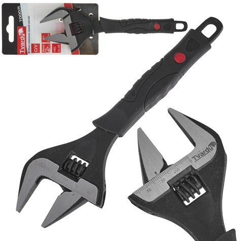 Adjustable wrench – extra wide jaw 0-39 mm 8  CrV