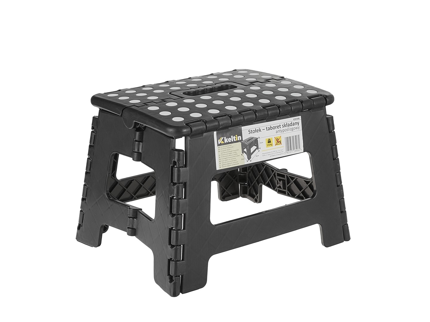 Anti-slip folding stool 150kg