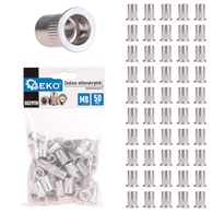 50pcs M8 1.0-3.5 aluminium rivet nuts set