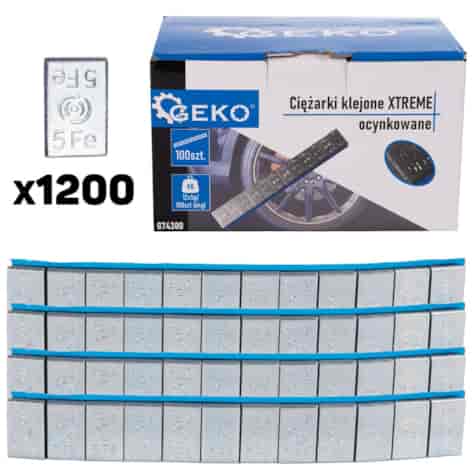 Ciężarki klejone XTREME ocynkowane 12x5g – zestaw 100 pasków (6kg) (4)