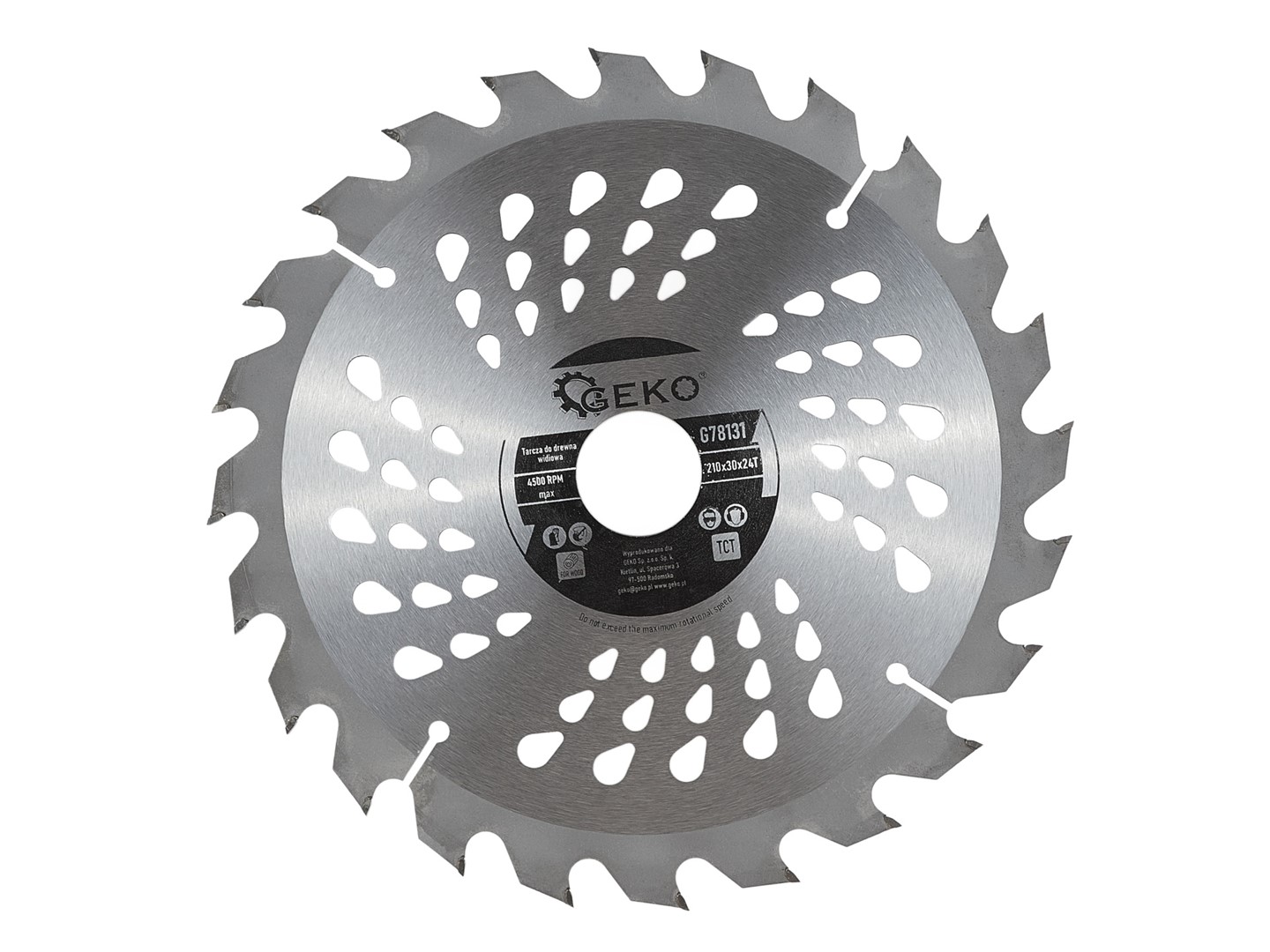 Circular saw blade for wood  210x30x24T