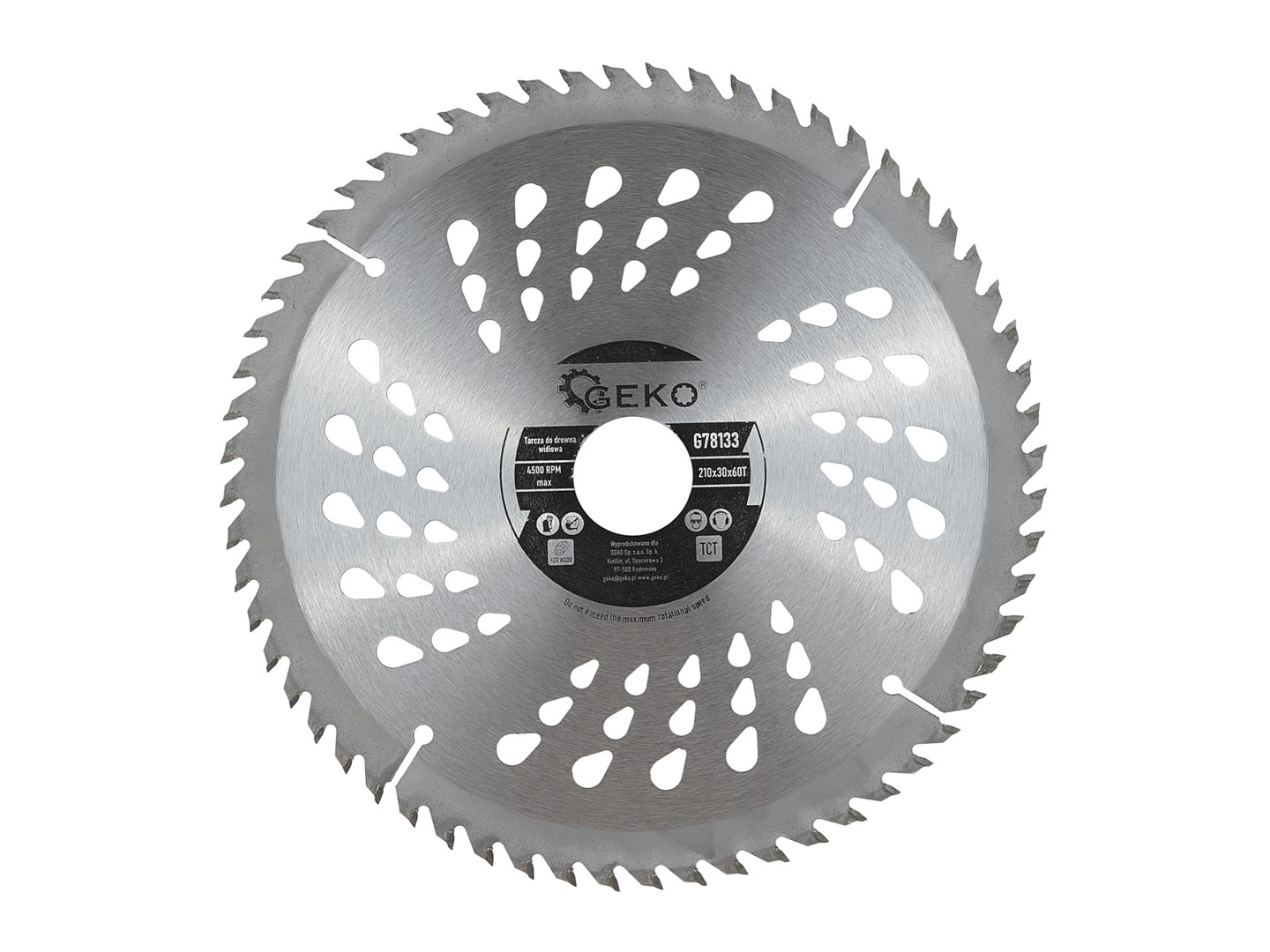 Circular saw blade for wood  210x30x60T