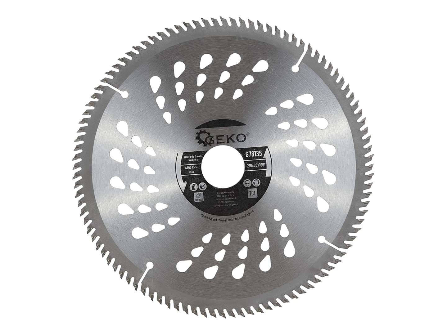 Circular saw blade for wood  210x30x100T