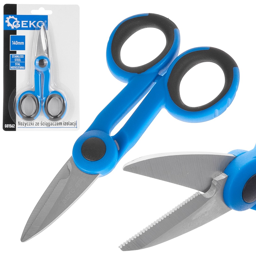 Scissors with wire stripper 140mm