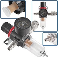 Air Pressure Regulator with Water Separator Filter 1/4 