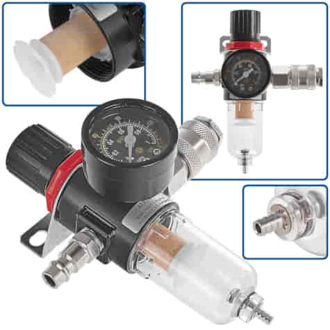 Air Pressure Regulator with Water Separator Filter 1/4 