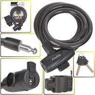 Bicycle cable lock with keys 12x1200mm