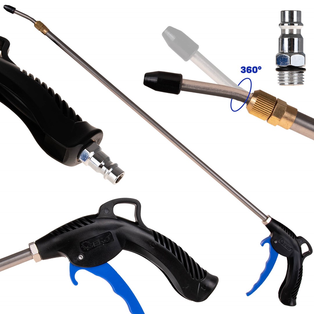 Air dust gun with telescopic lance 100cm