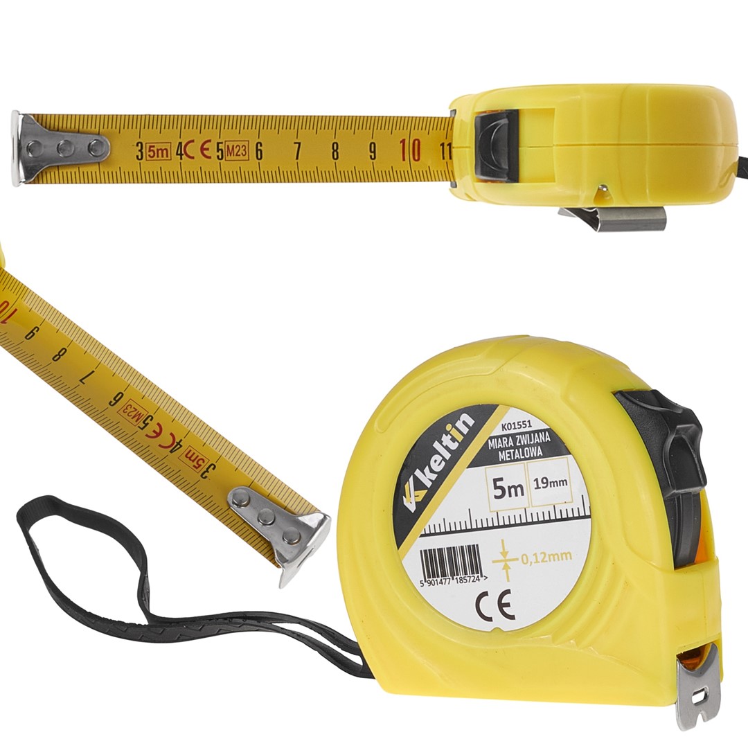 Measure tape 5m x 19mm x 0.12mm