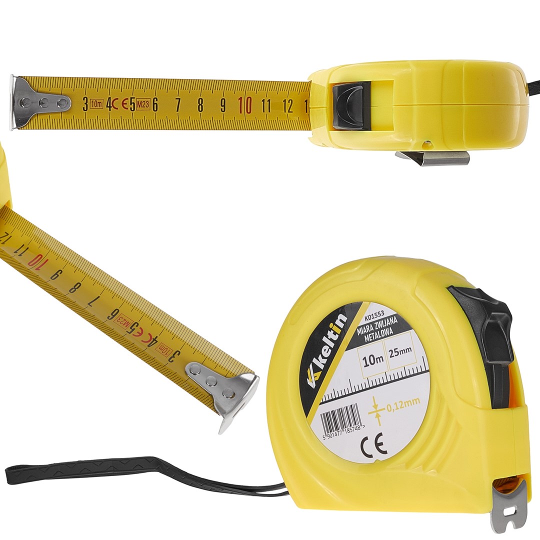 Measure tape 10m x 25mm x 0.12mm