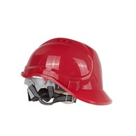 Safety helmet with adjustable knob RED