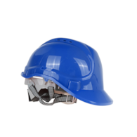 Kask ochronny budowlany BHP regulowany – niebieski (50)