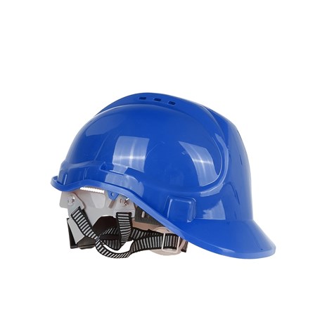 Safety helmet with adjustable knob BLUE