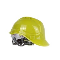 Safety helmet with adjustable knob YELLOW