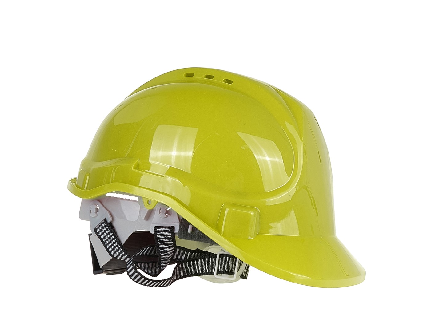 Kask ochronny budowlany BHP regulowany – żółty (50)