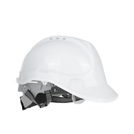 Safety helmet with adjustable knob WHITE