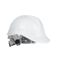 Kask ochronny budowlany BHP regulowany – biały (50)