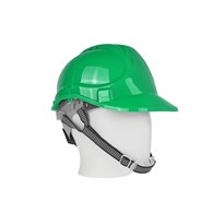 Safety helmet with adjustable knob GREEN