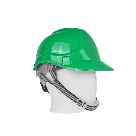 Kask ochronny budowlany BHP regulowany – zielony (50)