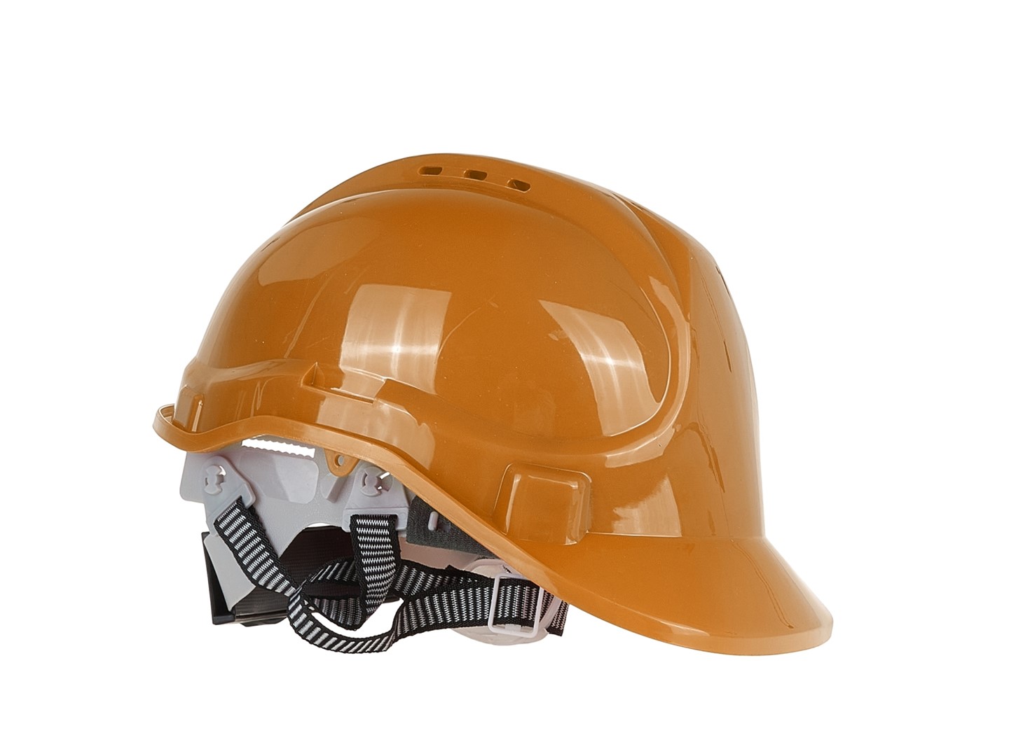 Safety helmet with adjustable knob ORANGE