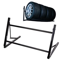 Foldable tire/wheel hanger 100kg with regulation 81-120cm