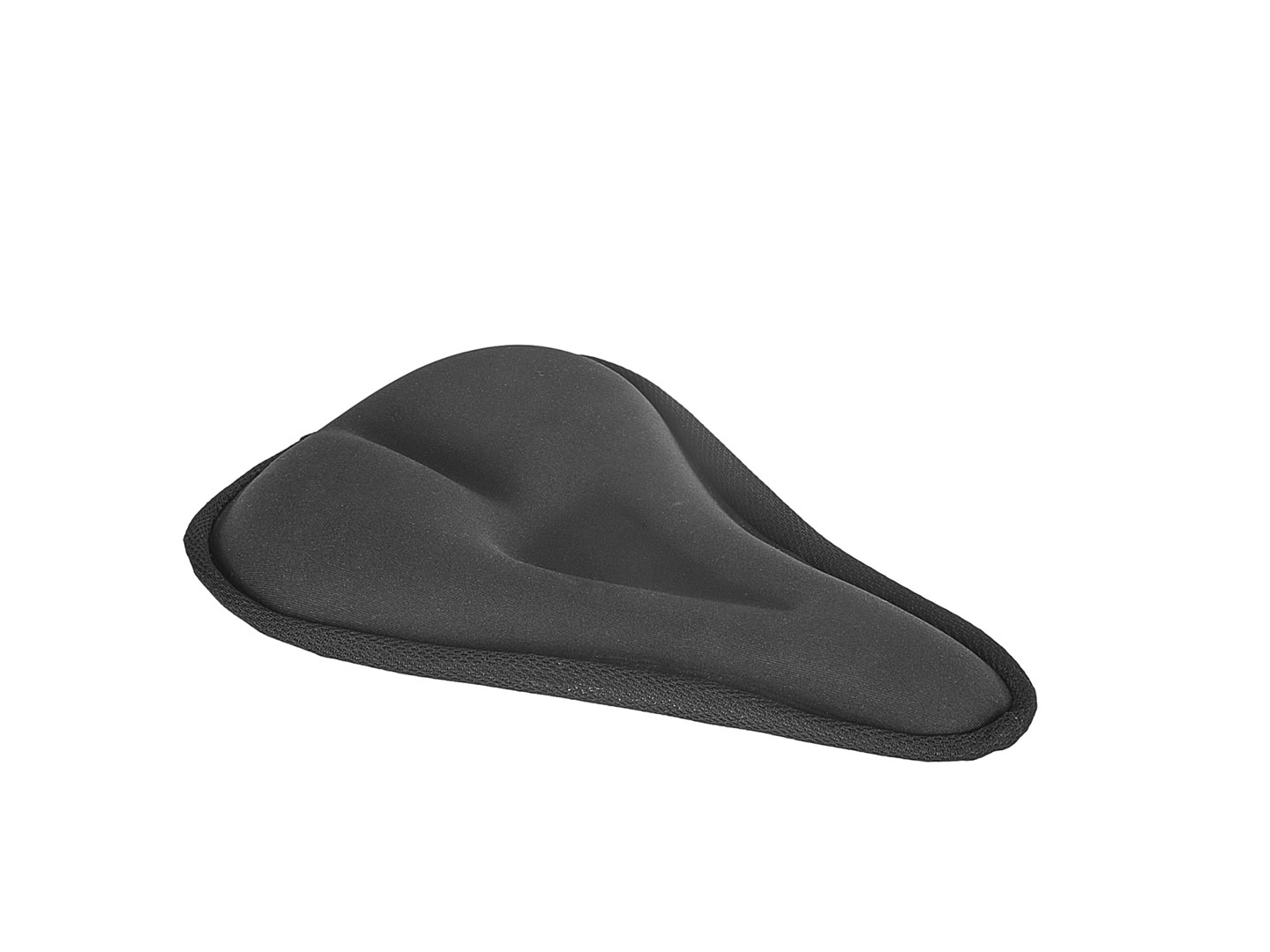 Gel cover for a bicycle saddle