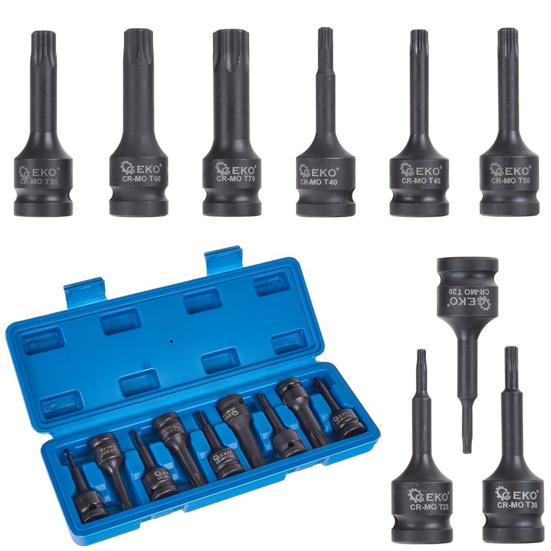 9pcs torx impact sockets set T20-T70