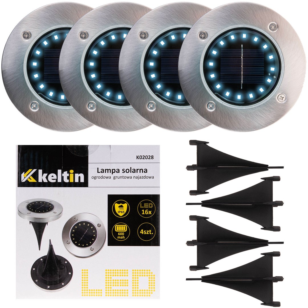 16LED solar garden lamp set