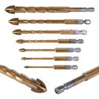 7pcs drills set for glass and ceramic