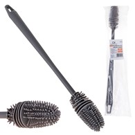 Silicone bottle cleaning brush with long handle