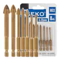8pcs drills set for glass and ceramic 3-12mm
