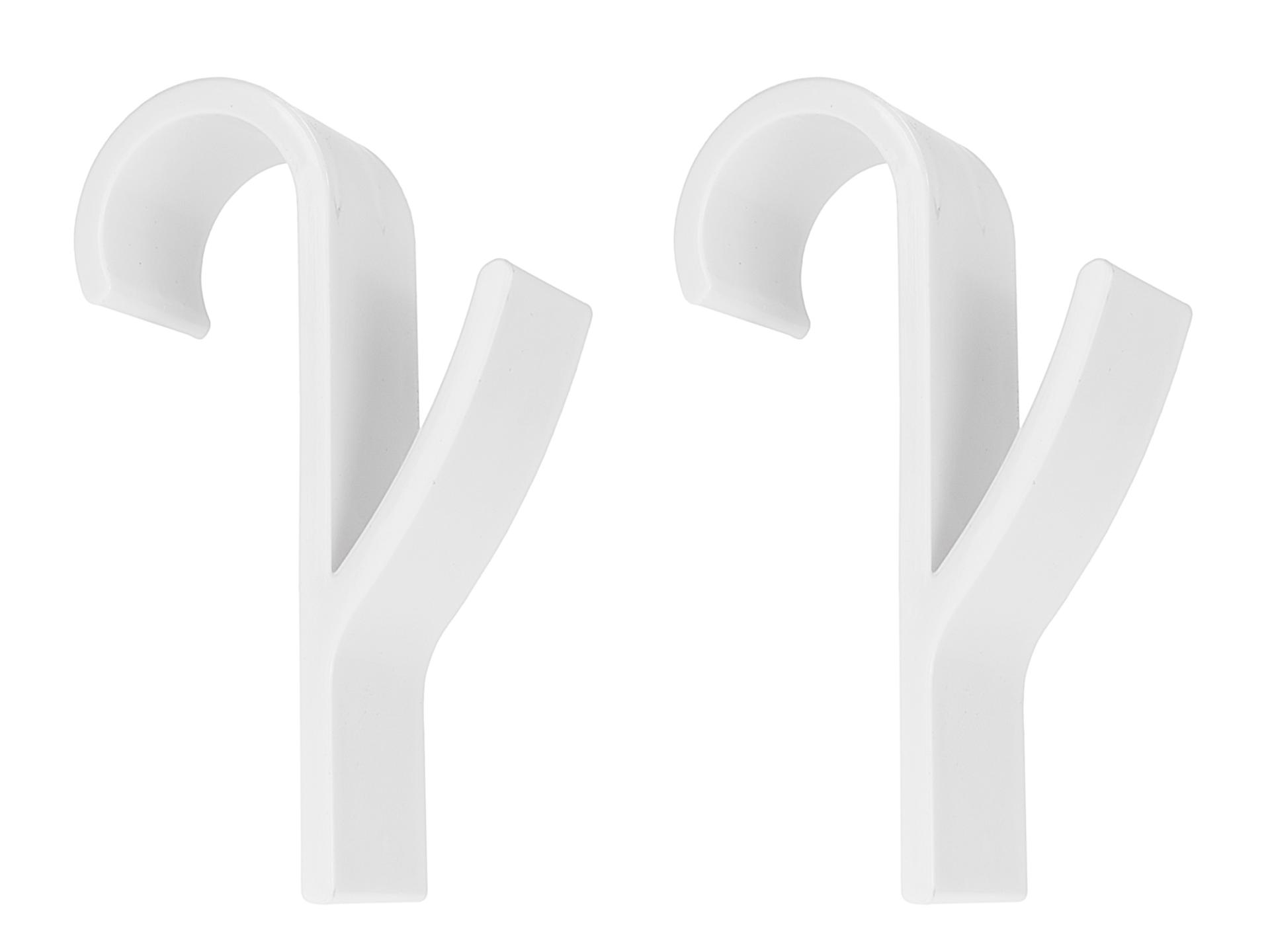 2pcs white bathroom hanging hooks set for radiator