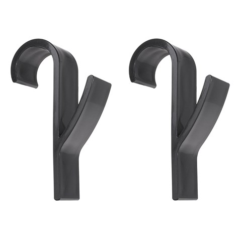 2pcs black bathroom hanging hooks set for radiator