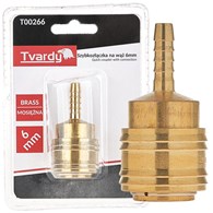 Brass quick coupler with connection 6mm