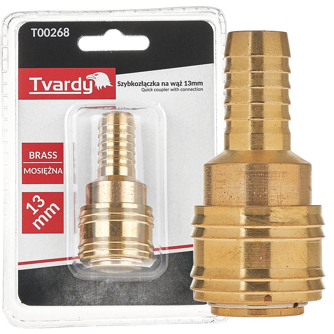 Brass quick coupler with connection 13mm