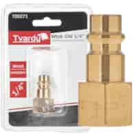 Brass male plug internal thread 1/4 