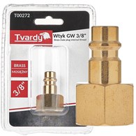 Brass male plug internal thread 3/8 