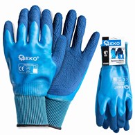 Waterproof work gloves size 8 /polyester – latex/