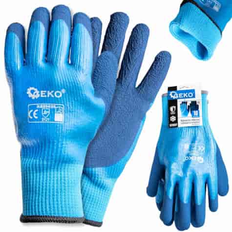 Waterproof thermal work gloves size 10 /jersey – latex/