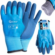 Waterproof thermal winter work gloves size 9 /cotton – latex/