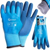 Waterproof thermal winter work gloves size 10 /cotton – latex/