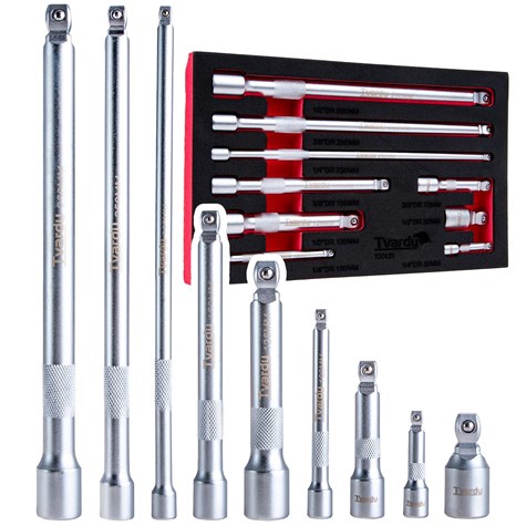 9pcs wobble extension set 1/4  3/8  1/2  CrV